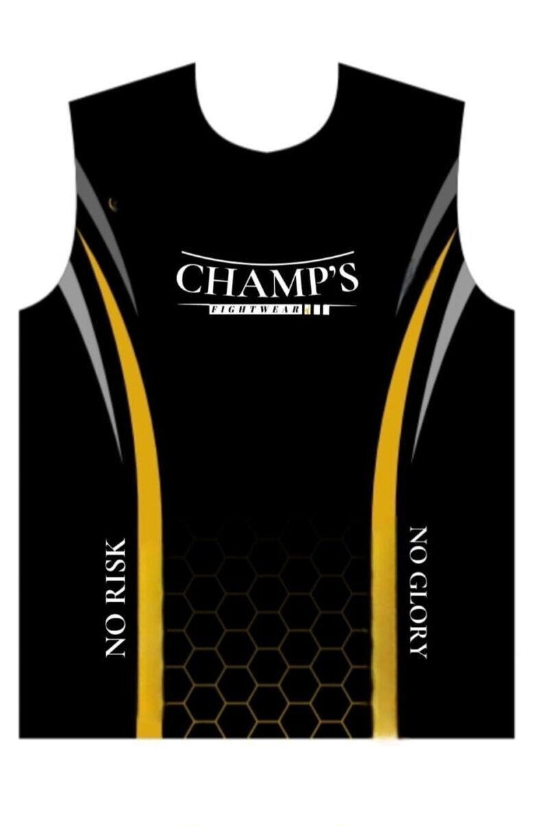 Champs Team Shirt Black GOLD Edition