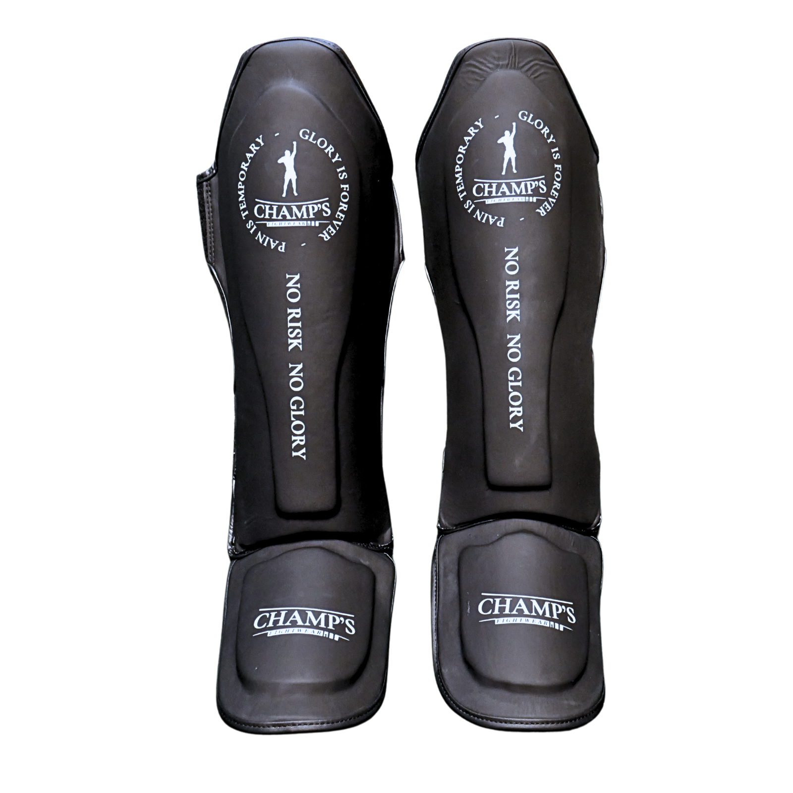Champs Shin Guards – MATT BLACK