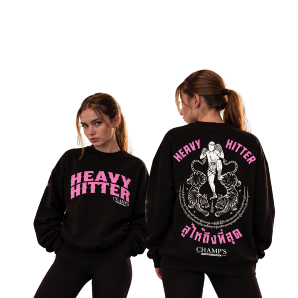 heavy hitter sweat shirt pink Champs fightwear
