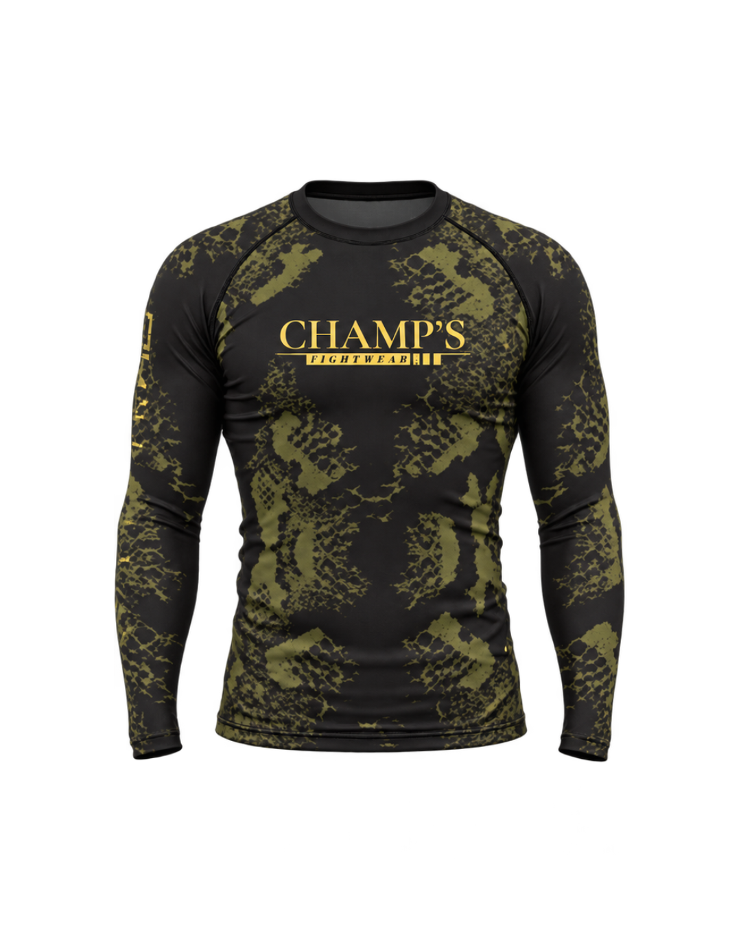 military green rashguard Champs fightwear v1