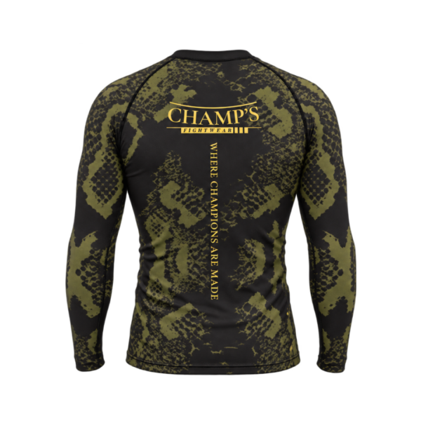 military green rashguard Champs fightwear v1