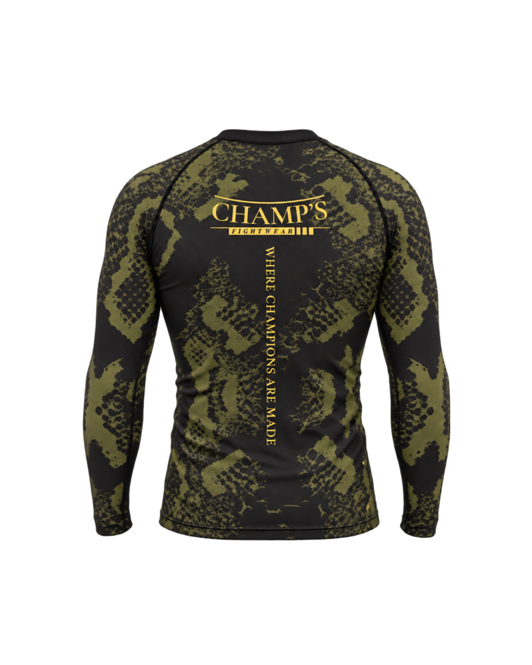 military green rashguard Champs fightwear v1
